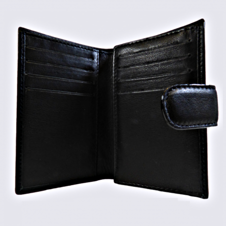 Porte Feuille Clara Campbell, porte feuille tendance femme en cuir noir