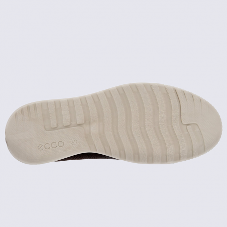 Chaussures Ecco, chaussures slippers homme en cuir moka