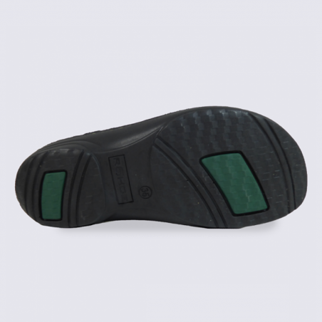 Mules Rohde, mules confortables femme en cuir noir Mules Rohde, mules confortables femme en cuir noir