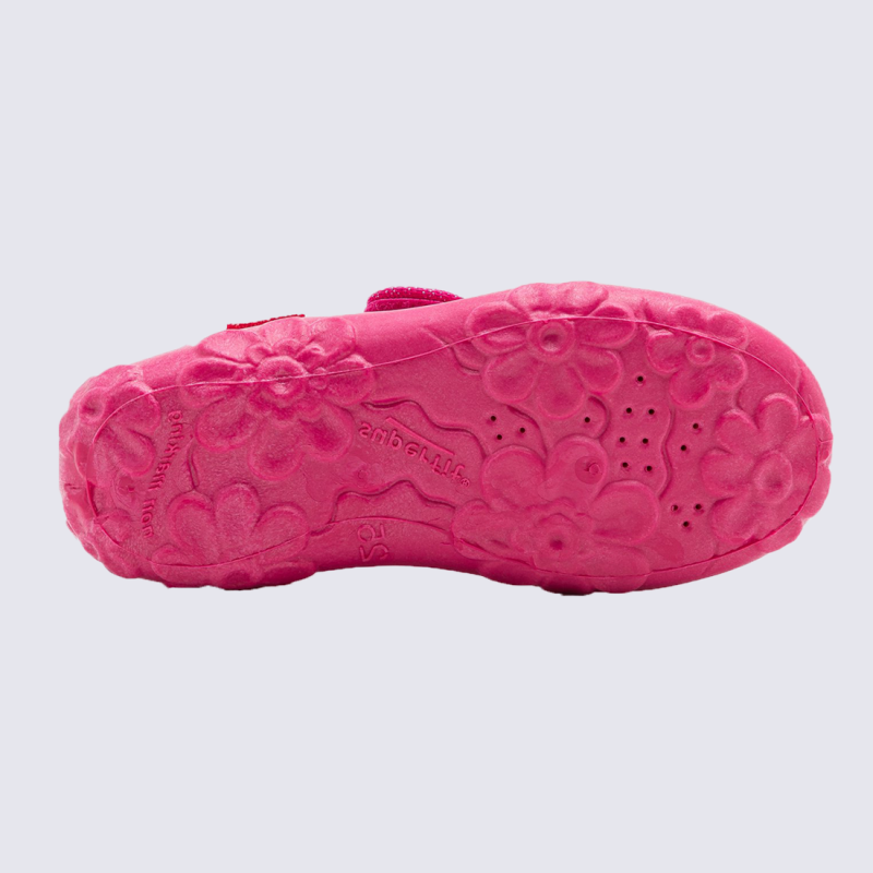 Chaussons Superfit, chaussons à velcros filles rose licorne