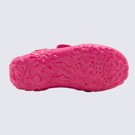 Chaussons Superfit, chaussons à velcros filles rose licorne