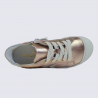 Baskets Bellamy, baskets tendances à lacets fille rose nacre Baskets Bellamy, baskets tendances à lacets fille rose nacre
