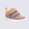 Chaussures Superfit, chaussures à velcros bébé garçon bi-matières beige/orange Chaussures Superfit, chaussures à velcros bébé garçon bi-matières beige/orange