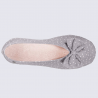 Chaussons Isotoner, chaussons ballerines femme imprimé pois gris Chaussons Isotoner, chaussons ballerines femme imprimé pois gris