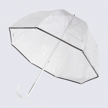 Parapluie cloche Isotoner, parapluie cloche transparent femme pvc/noir