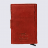 Mini portefeuille Bear, mini portefeuilles intelligent en cuir rouge Mini portefeuille Bear, mini portefeuilles intelligent en cuir rouge
