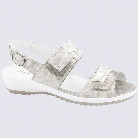 Sandales Waldlaufer, sandales confortables femme en cuir imprimé perle Sandales Waldlaufer, sandales confortables femme en cuir imprimé perle