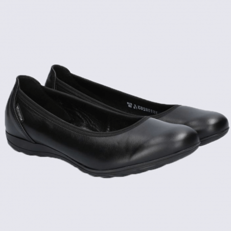 Mephisto-shop Ballerines Femme – modèle Elsie perf Noir - Chaussures  confortables