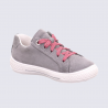 Baskets Superfit, baskets à fleurs filles en cuir gris clair Baskets Superfit, baskets à fleurs filles en cuir gris clair
