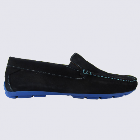 Mocassins Arima, mocassins tendances homme en cuir marine