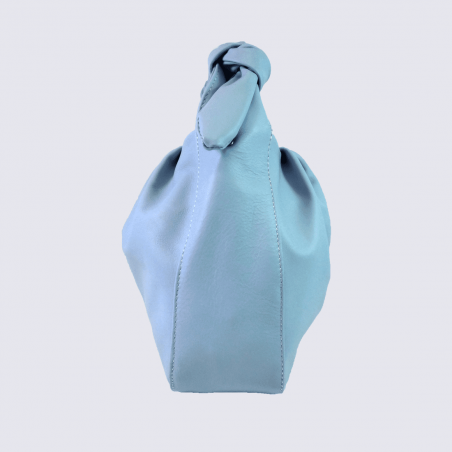 Sac à main Charlotte, sac à main tendance femme en cuir bleu céleste