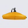 Sac porté épaule Charlotte, sac porté épaule resserré par un nœud femme en cuir jaune tournesol Sac porté épaule Charlotte, sac porté épaule resserré par un nœud femme en cuir jaune tournesol