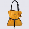 Sac porté épaule Charlotte, sac porté épaule resserré par un nœud femme en cuir jaune tournesol Sac porté épaule Charlotte, sac porté épaule resserré par un nœud femme en cuir jaune tournesol