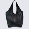 Sac cabas Charlotte, sac cabas tendance femme en cuir noir Sac cabas Charlotte, sac cabas tendance femme en cuir noir