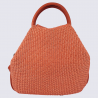 Sac à main Charlotte, sac à main tendance femme en cuir tressé orange Sac à main Charlotte, sac à main tendance femme en cuir tressé orange