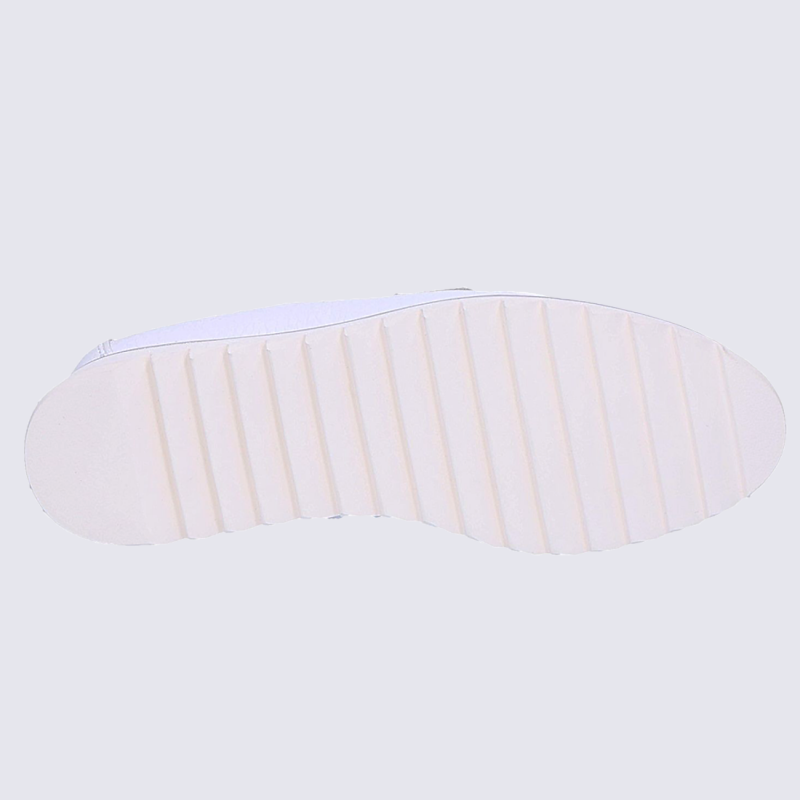 Mocassins Waldlaufer, mocassins élégants femme en cuir blanc