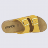 Mules Rohde, mules à talons compensés femme en cuir nubuck jaune Mules Rohde, mules à talons compensés femme en cuir nubuck jaune
