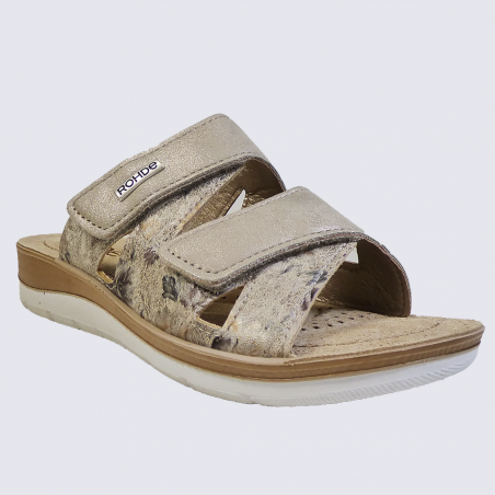 Mules Rohde, mules compensées femme imprimé fleuri nature Mules Rohde, mules compensées femme imprimé fleuri nature