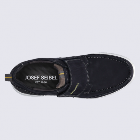 Chaussures Josef Seibel, chaussures sportives homme en cuir nubuck indigo