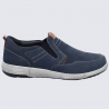 Chaussures Josef Seibel, chaussures slippers confort homme en cuir bleu Chaussures Josef Seibel, chaussures slippers confort homme en cuir bleu