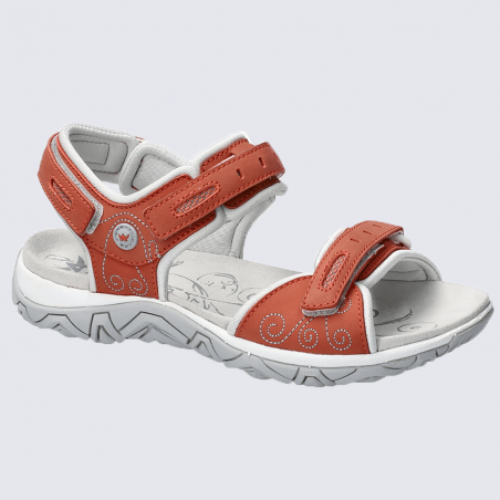 Sandales Allrounder, sandales à velcro sportives femme corail