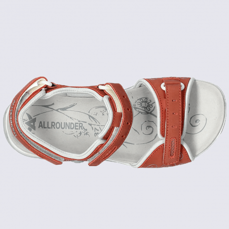 Sandales Allrounder, sandales à velcro sportives femme corail