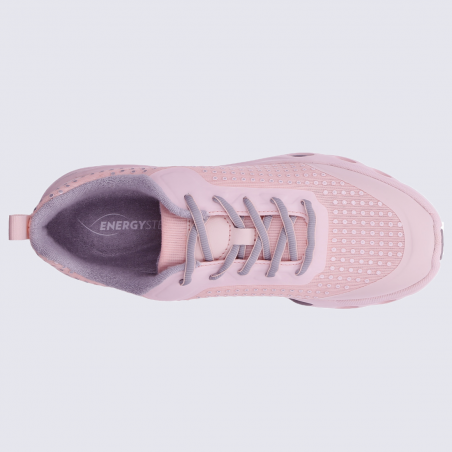 Baskets Ara, baskets Energystep femme en textile rose