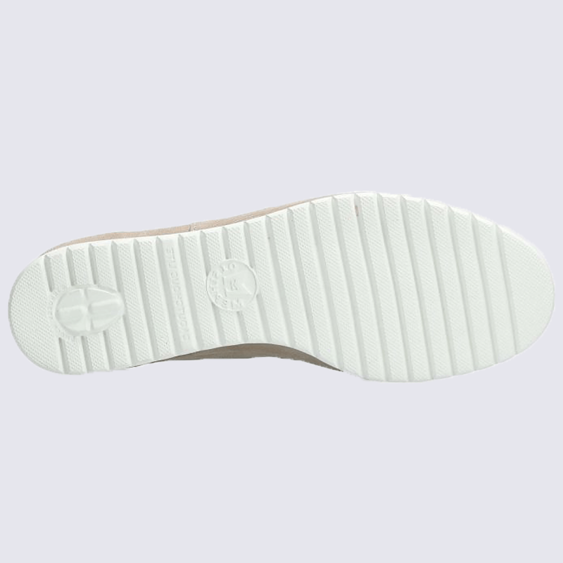 Baskets Mephisto, baskets basses tendances femme en cuir beige