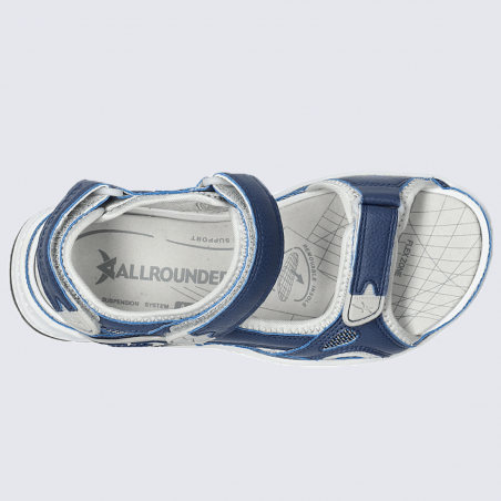 Sandales Allrounder, sandales à velcro sportives femme bleu jeans