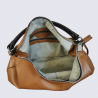 Sac porté épaule Charlotte, sac porté épaule bicolore femme en cuir marron Sac porté épaule Charlotte, sac porté épaule bicolore femme en cuir marron