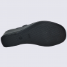 Mules Vital, mules compensées confortables femme en cuir anthracite Mules Vital, mules compensées confortables femme en cuir anthracite