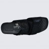 Mules Vital, mules tendances femme en cuir imprimé noir Mules Vital, mules tendances femme en cuir imprimé noir