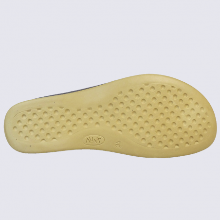 Mules Vital, mules à velcro confortables femme en cuir nacré Mules Vital, mules à velcro confortables femme en cuir nacré