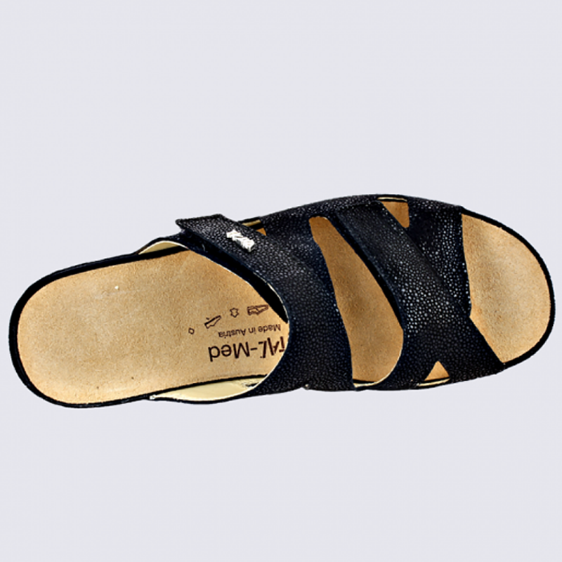 Mules Vital, mules confortables femme en cuir noir