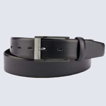 Ceinture Bernd Götz, ceinture classique en cuir noir