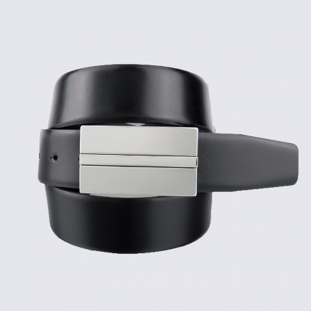 Ceinture Bernd Götz, ceinture élégante homme en cuir noir