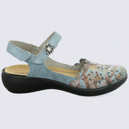 Sandales Westland by Josef Seibel, sandales imprimé floral femme en cuir bleu