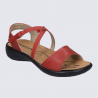 Sandales Westland by Josef Seibel, sandales tendances femme en cuir rouge Sandales Westland by Josef Seibel, sandales tendances femme en cuir rouge