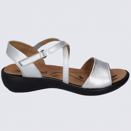 Sandales Westland by Josef Seibel, sandales tendances femme en cuir argenté