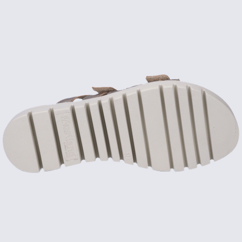 Mules Westland by Josef Seibel, mules tendances femme en cuir argenté