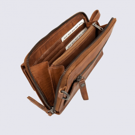 Pochette Bear, pochette à bandoulière mixte en cuir marron Pochette Bear, pochette à bandoulière mixte en cuir marron