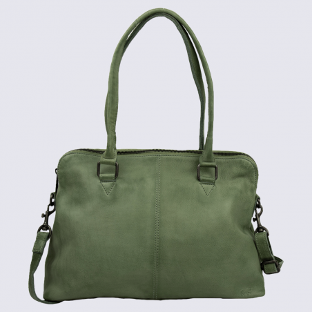 Sac à main Bear, sac à main tendance femme en cuir vert Sac à main Bear, sac à main tendance femme en cuir vert