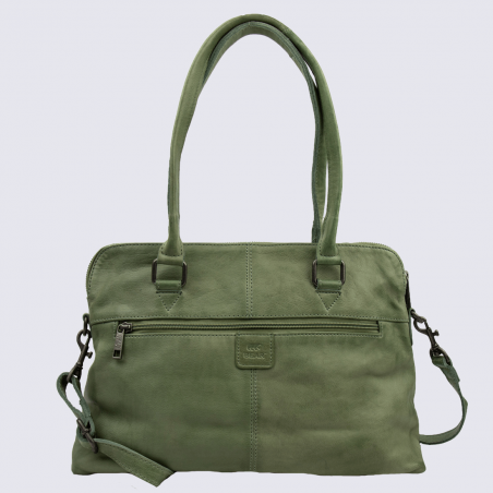 Sac à main Bear, sac à main tendance femme en cuir vert Sac à main Bear, sac à main tendance femme en cuir vert