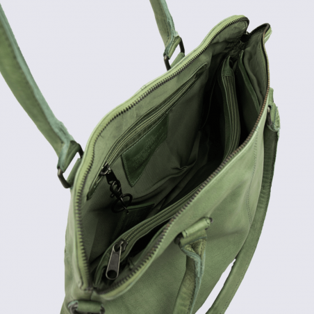 Sac à main Bear, sac à main tendance femme en cuir vert Sac à main Bear, sac à main tendance femme en cuir vert