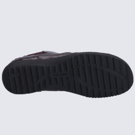 Bottines Josef Seibel, bottines à élastiques femme en cuir bordeaux