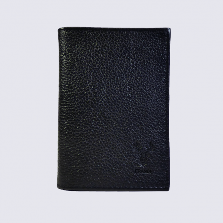 Portefeuille Frandi, portefeuille tendance pour homme en cuir noir