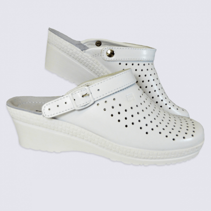 Mules Sabot Rohde Blanc Igert Chausseur Maroquinier Dannemarie