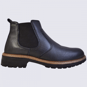 Bottines Ara, bottines chelsea femme en cuir noir