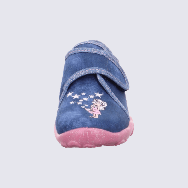 Chaussons Superfit chaussons velcros fille bleu toile Igert