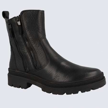 Bottes Ara, bottes tendances femme en cuir noir